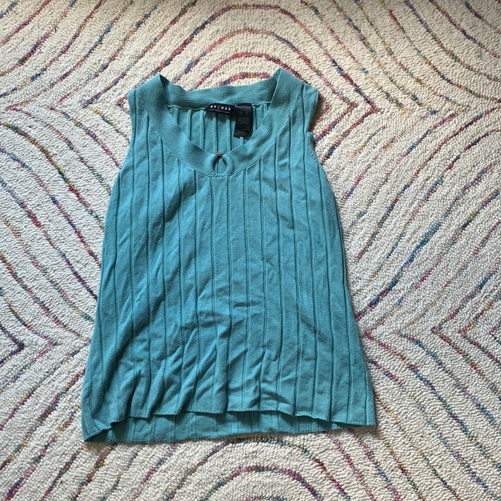 Teal access tank top